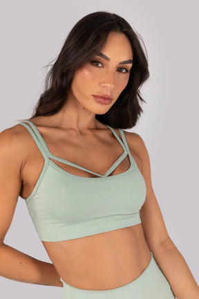 Top Strappy com Alças Duplas (Verde Claro)