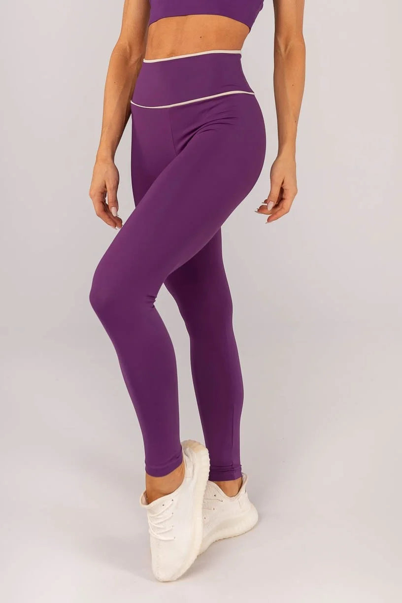 Calça Legging com Vivo no Cós (Ametista)