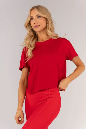 Blusa com Abertura Nas Costas (Vermelho)