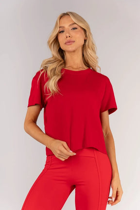 Blusa com Abertura Nas Costas (Vermelho)