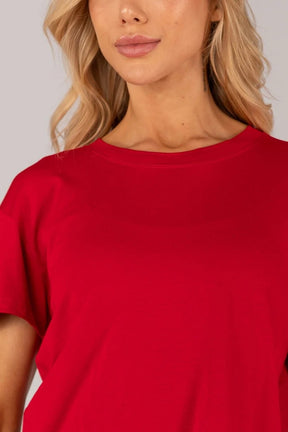 Blusa com Abertura Nas Costas (Vermelho)