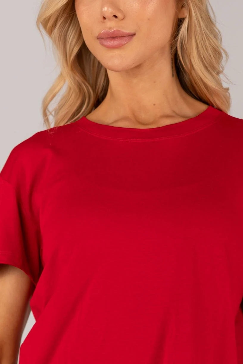 Blusa com Abertura Nas Costas (Vermelho)